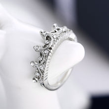 Vintage Queen Crown Birthstone Ring
