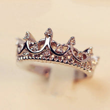 Vintage Queen Crown Birthstone Ring