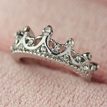 Vintage Queen Crown Birthstone Ring